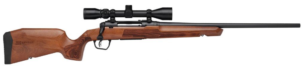 SAVAGE ARMS AXIS 2 XP HARDWOOD 7MM-08 REM 22IN 4RD BROWN BUSHNELL BANNER 3-9X40 32261