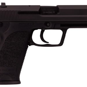 HK 81000328 USP V7 LEM 45 ACP Caliber with 4.41" Barrel, 10+1 Capacity, Overall Black Finish, Serrated Trigger Guard Frame, Serrated Steel Slide, Polymer Grip & No Manual Safety Includes 2 Mags