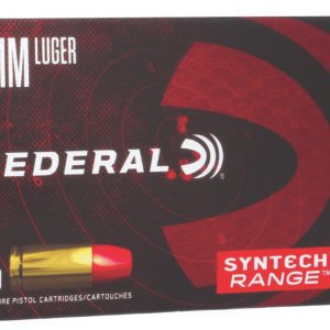 Federal AE9SJ2 American Eagle Syntech Range  9mmLuger 124gr Total Syntech Jacket Flat Nose 50 Per Box/10 Case