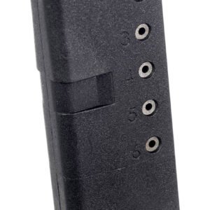 ProMag GLK12 Standard 6rd 9mm Luger Compatible w/ Glock 43 Black DuPont Zytel Polymer