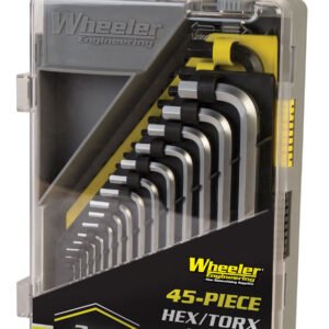 Wheeler 1081959 SAE/Metric Hex & Torx Key Set Silver Steel 45 Pieces