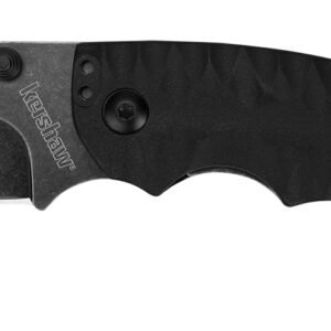 Kershaw 8750TBLKBW Shuffle II 2.60" Folding American Tanto Plain Black Oxide 8Cr14MoV SS Blade Black Glass-Filled Nylon Handle Includes Pocket Clip