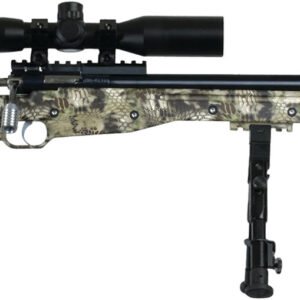 Crickett KSA2151 CPR Complete Package Youth 22 LR 1rd 16.12" Threaded Bull Barrel w/Muzzle Brake, Adjustable Cheek Comb Kryptek Camo Synthetic Stock, Integrated Buttstock & Forend Crickettinny Rails,