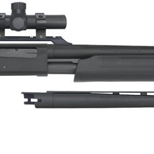 Mossberg 54047 500 Field/Deer Pump 20 Gauge 5+1 3" 26" Vent Rib/24" Slugster Barrels, Matte Blued Metal Finish, Synthetic Dual Comb Stock, Includes Accu-Set Chokes & Dead Ringer 2.5x20mm Scope