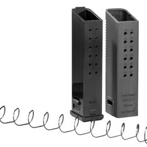 Kriss USA KVAMX2K10BL00 Mag-Ex2 Extension Kit Extended 10mm Auto 33rd Compatible w/Glock 20/40 Gen3-5 15rd Mag Black Polymer