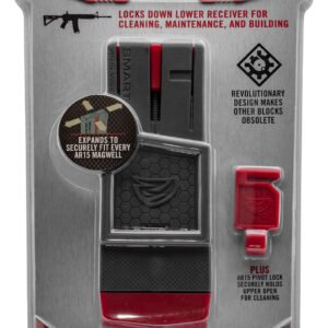 Real Avid AVAR15SFVB Smart-Fit Vise Block Gray/Red Polymer 223 Rem/5.56x45mm NATO AR-15