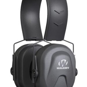 Walker's GWPCRPAS Razor Compact Passive Muff 24 dB Over the Head Black Polymer Fits Youth/Women