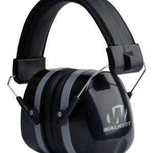 Walker's GWPEXFM5 Premium Passive Muff 32 dB Over the Head Black Polymer
