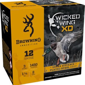 Browning Ammo B193411232 Wicked Wing XD 12Gauge 3" 1 1/4oz 2Shot 25 Per Box/10 Case