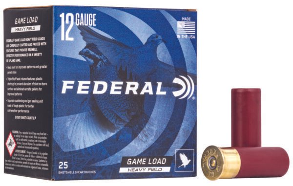 Federal H1236 Game-Shok Heavy Field 12Gauge 2.75" 1 1/8oz 6Shot 25 Per Box/10 Case