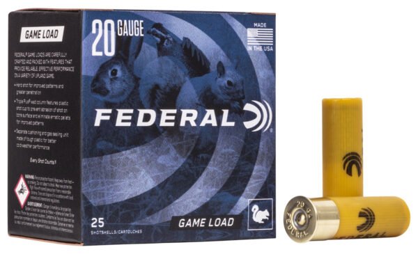 Federal H2008 Game-Shok Upland 20 Gauge 2.75" 7/8 oz 8 Shot 25 Per Box/ 10 Case