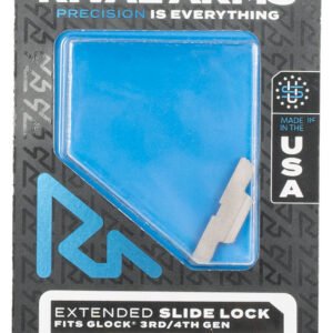 Rival Arms RA80G001D Slide Lock  Extended Stainless Steel for Glock Gen3-4