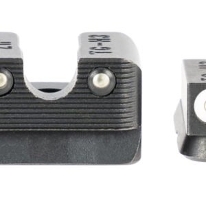 TruGlo TG231Z1W Tritium Pro  Black | Green Tritium White Outline Front Sight Green Tritium Rear Sight