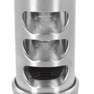 American Precision Arms G2M1230S Gen 2 Micro Bastard Self Timing Brake Stainless Steel with 1/2"-28 tpi Threads, 1.86" OAL & .750" Diameter for 30 Cal AR-Platform & Hunting Rifles