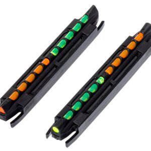 HiViz TO300 Two-In-One Magnetic Front Sight  Black | Green/Orange Fiber Optic