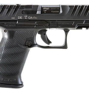 Walther Arms 2854686 PDP  Compact Frame 9mm Luger 10+1 4" Black Steel Barrel, Black Optic Ready/Serrated Steel Slide, Black Polymer Frame w/Picatinny Rail, Textured Polymer Grip, Ambidextrous