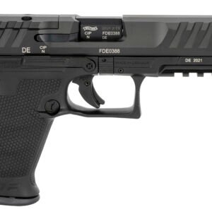 Walther Arms 2844222 PDP  Compact Frame 9mm Luger 15+1 5" Black Steel Barrel, Black Optic Ready/Serrated Steel Slide, Black Polymer Frame w/Picatinny Rail, Textured Polymer Grip, Ambidextrous