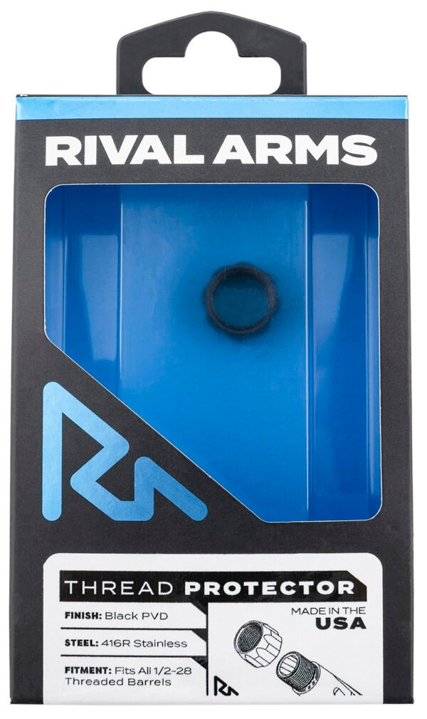 Rival Arms RARA300001A Thread Protector  9mm Luger Black PVD 416R Stainless Steel 1/2"-28 tpi