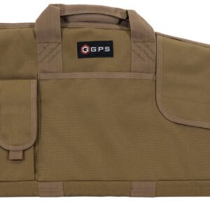GPS Bags SRC42FDE Single Rifle Case Flat Dark Earth 600D Polyester w/ Mag Pouch Lockable Zippers & Fleece-Lining