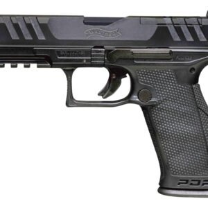 Walther Arms 2844001 PDP Optic Ready 9mm Luger Caliber with 5" Barrel, 18+1 Capacity, Black Finish Picatinny Rail Frame, Serrated/Optic Cut Black Steel Slide & Performance Duty Textured Polymer Grip