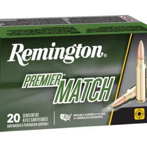 Remington Ammunition 21201 Premier Match 224Valkyrie 90gr Sierra MatchKing BTHP 20 Per Box/10 Case