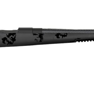 Fierce Firearms FCTRG65PRC24BBO CT Rage  6.5 PRC Caliber with 3+1 Capacity, 24" Carbon Fiber Barrel, Black Cerakote Metal Finish & Blackout Camo Fixed Fierce Tech C3 Stock, Right Hand (Full Size)