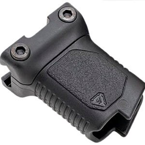 Strike Industries ARCMAGRAILSBK Angled Vertical Grip Short Black Polymer with Cable Management Storage for Picatinny Rail