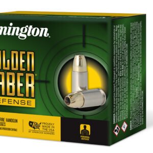 Remington Ammunition 27608 Golden Saber Defense 40S&W 180gr Brass Jacketed Hollow Point 20 Per Box/25 Case
