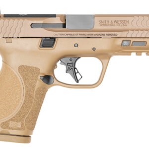 Smith & Wesson 13572 M&P M2.0  Compact 9mm Luger 15+1, 4" Stainless Steel Barrel & Optic Cut/Serrated Stainless Steel Slide, Flat Dark Earth Polymer Frame w/Picatinny Rail