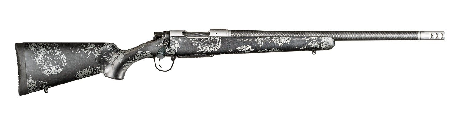 Christensen Arms 8010614100 Ridgeline FFT 280 Ackley Improved 3+1 22" Carbon Fiber/Threaded Barrel, Stainless Steel, Black with Gray Accents Stock