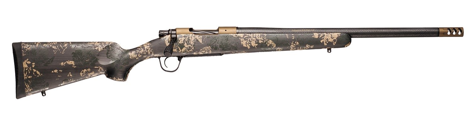 Christensen Arms 8010619900 Ridgeline FFT 30-06 Springfield 4+1 22" Carbon Fiber/Threaded Barrel, Burnt Bronze Cerakote, Green with Black/Tan Accents Stock