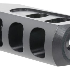TacFire Tanker Muzzle Brake Black Oxide Steel with 1/2"-28 tpi Threads 2.76" OAL 1.37" Diameter for 5.56x45mm NATO