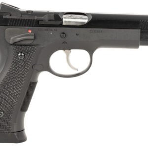 CZ-USA 91732 A01-SD  9mm Luger 19+1 4.93" Blued Match Grade Bull Barrel, Blued Optic Ready/Serrated Steel Slide, Blued Steel Frame w/Beavertail, Black Checkered Polymer Grip