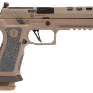 Sig Sauer 320X59DH3 P320 XFive DH3 9mm Luger 21+1 5" Black Bull Barrel, Coyote Cerakote DH3 Custom Works Optic Ready Slide, Coyote Cerakote DH3 SS Frame w/Picatinny Rail & Beavertail, Coyote TXG Grips