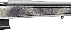 Bergara Rifles B14LM3613 B-14 Wilderness HMR 7mm PRC 5+1 24" Threaded, Sniper Gray Cerakote Barrel/Rec, Adj. SoftTouch Woodland Camo Stock with Mini-Chassis, Omni Muzzle Brake