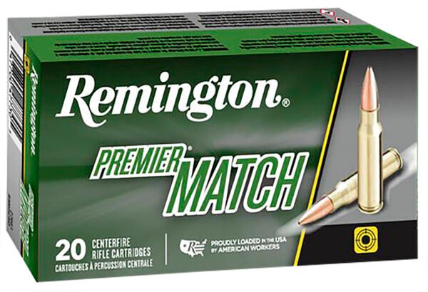 Remington Ammunition 27680 Premier Match 223Rem 69gr Sierra MatchKing BTHP 20 Per Box/10 Case