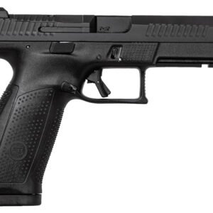 CZ-USA 91550 P-10 F 9mm Luger 19+1 5.10" Black Steel Barrel, Black Nitride Optic Ready/Serrated Steel Slide, Black Polymer Frame w/Picatinny Rail, Ambidextrous