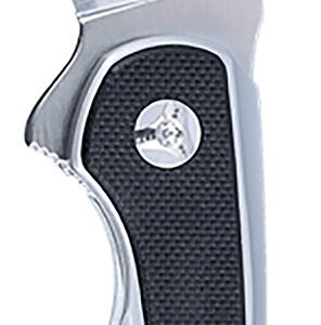 CRKT 6075 Padawan  3.01" Folding Wharncliffe Plain Brushed Satin 14C28N Steel Blade, SS w/G10 Black Overlays Handle