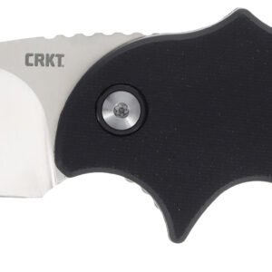 CRKT 7930 Orca Compact 1.79" Folding Plain Satin D2 Steel Blade, Black GRN Handle