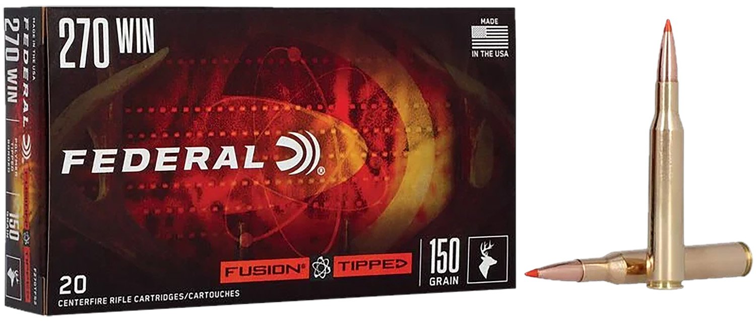 Federal F270TFS2 270Win 150gr Fusion Tipped 20 Per Box/10 Case