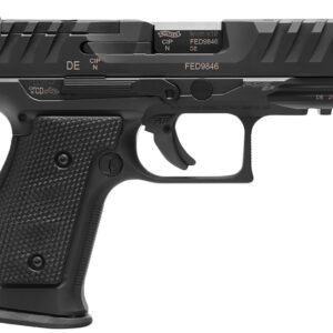 Walther Arms 2872111 PDP Steel Frame 9mm Luger 15+1 4" Black Steel Barrel, Matte Black Tenifer Optic Ready/Serrated Steel Slide, Black Steel Frame w/Picatinny Rail, Textured Wraparound Grip