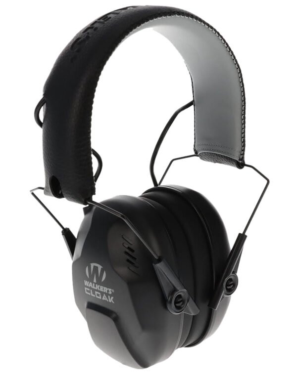 Walker's GWPCLKDM Cloak Dual Mic Electronic Muff Over the Head 23-25 dB Black