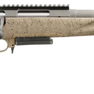 Ruger 46928 American II Ranch Full Size 6.5 Creedmoor 3+1 16.10" Cobalt Cerakote Spiral Threaded Barrel, Picatinny Rail Steel Receiver, Flat Dark Earth Splatter Adj Comb Synthetic Stock