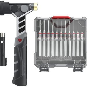 Real Avid AVAMHAPS Master Hammer and Accu-Punch Pin Punch Set Black/Silver Steel Universal Firearm 11 Pieces
