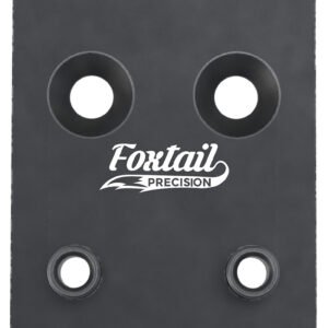 Foxtail Precision 100010 Adapter Plate  Black Anodized Aluminum, Compatible w/Glock MOS, Holosun 407K/507K/EPS Carry Pattern Footprint Mount