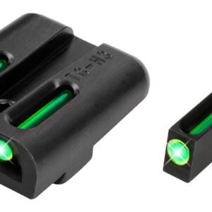 TruGlo TG131GT2 TFO Green/Tritium/Fiber Optic Front Sight-Green/Tritium/Fiber Optic Rear Sight Glock 20/21