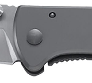 CRKT 6450S Drifter EDC 2.88" Folding Drop Point Plain Satin 8Cr14MoV SS Blade, Silver Stainless Steel Handle