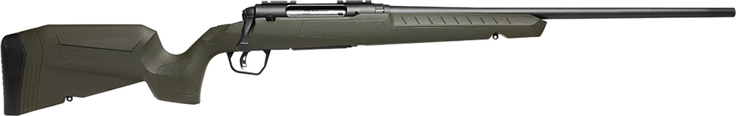 Savage Arms 32105 Axis 2 Compact 223 Rem 4+1 20" Matte Black Heavy Sporter Barrel, Matte Black Drilled & Tapped Carbon Steel Receiver, Fixed Green Synthetic Stock, Right Hand