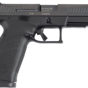 CZ-USA 91591 P-10 F  Full Size Frame 45 ACP 13+1 4.50" Black Steel Barrel, Black Steel Optic Ready/Serrated Slide, Black Polymer Frame w/Picatinny Rail, Interchangeable Backstrap Grip