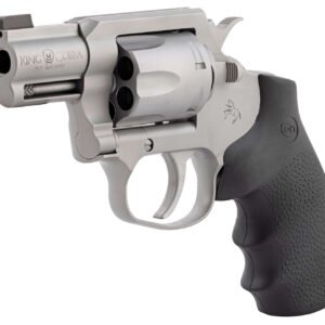 Colt Mfg KCOBRASM2BBS King Cobra  Small 357 Mag 6 Shot 2" Matte Stainless Steel Barrel, Cylinder Frame, Black Hogue Overmolded Grips, Exposed Hammer
